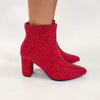 Cadyn Red Sparkle Booties