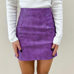 Purple Croc Skirt