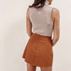 Brown Mini Skirt
