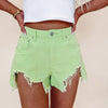 Lime Denim Shorts