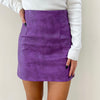 Purple Croc Skirt