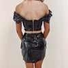 Jaclyn Faux Leather Skirt