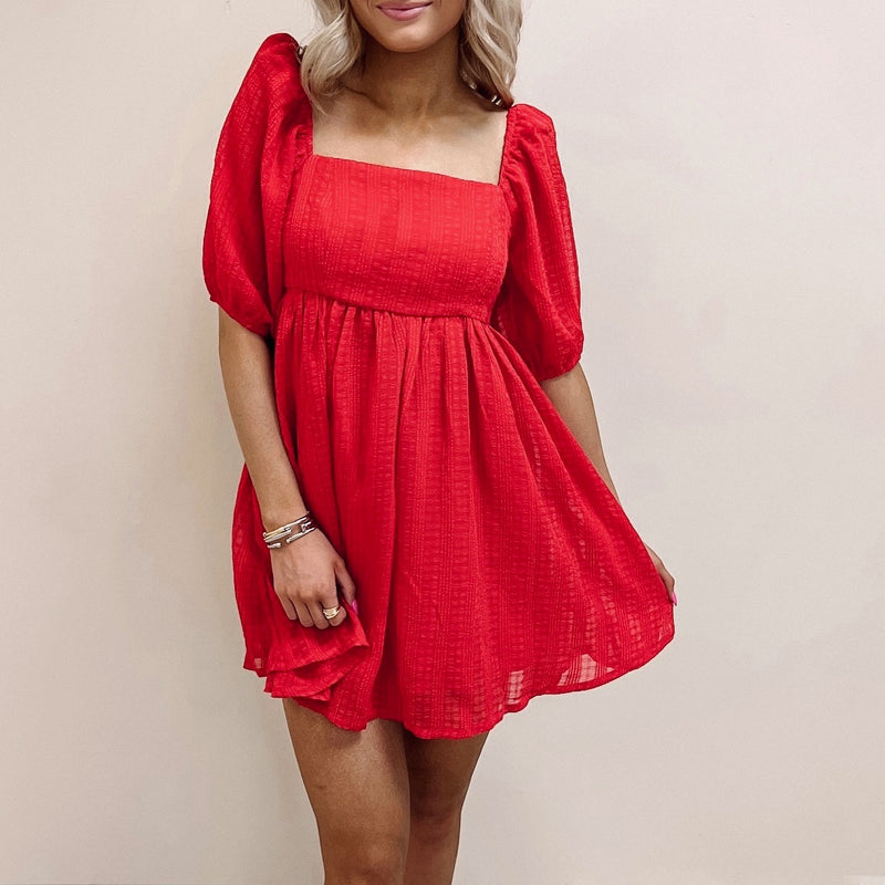 Whitney Red Dress