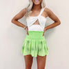 Neon Lime Cluster Swing Shorts - Queen of Sparkles