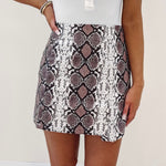 Michelle Snakeskin Skirt