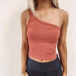 One Shoulder Seamless Tank