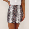 Michelle Snakeskin Skirt