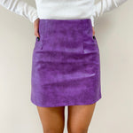 Purple Croc Skirt