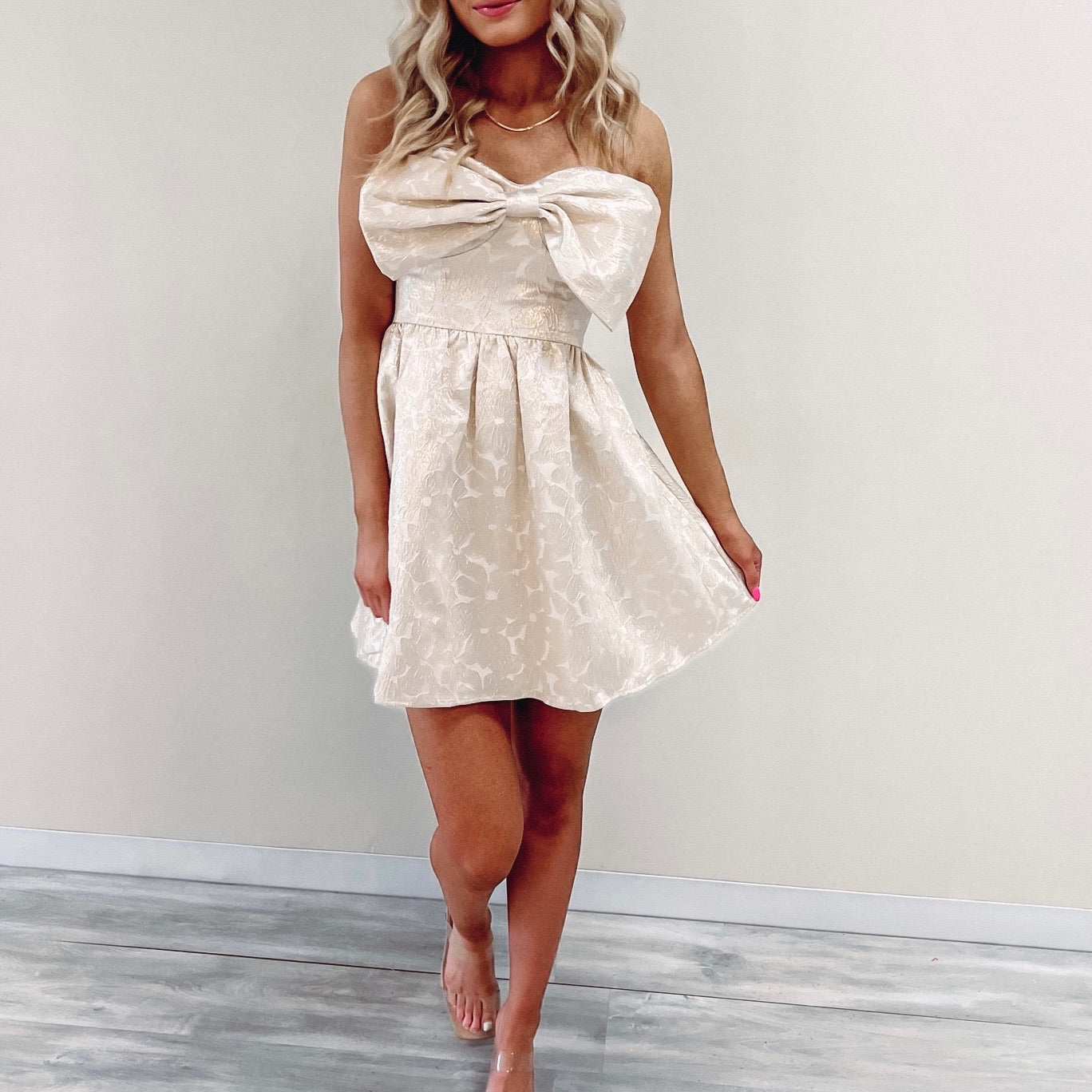 Gold Bow Dress Gold Bow Dress