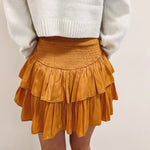 Smocked Skirt - Mustard