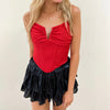 Marion Red Corset Top