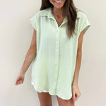 Lime Shirt Cover Up