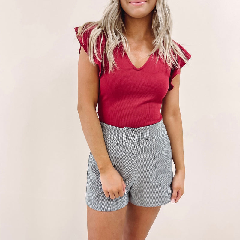 Jennifer Top - Burgundy