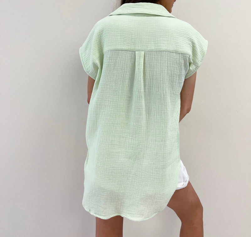 Lime Shirt Cover Up