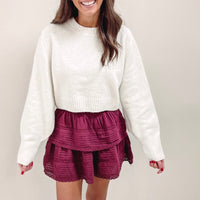 Milan Skirt - Burgundy