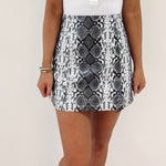 Michelle Snakeskin Skirt