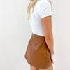 Colleen Leather Skirt