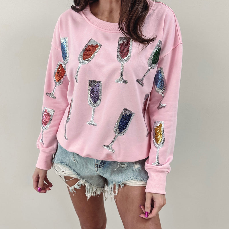 Pink Wine Pullover