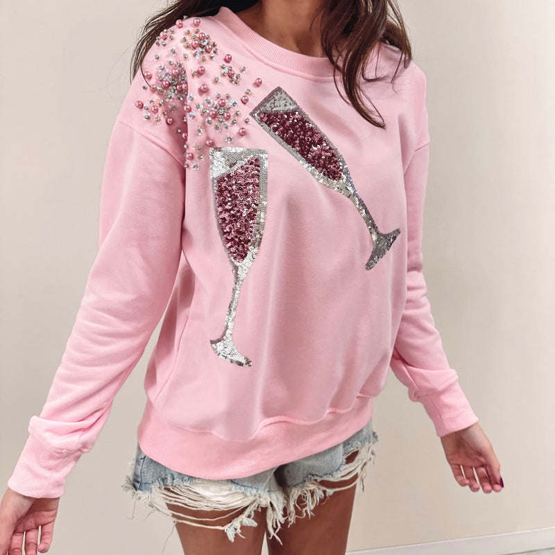 Pink Champagne Pullover