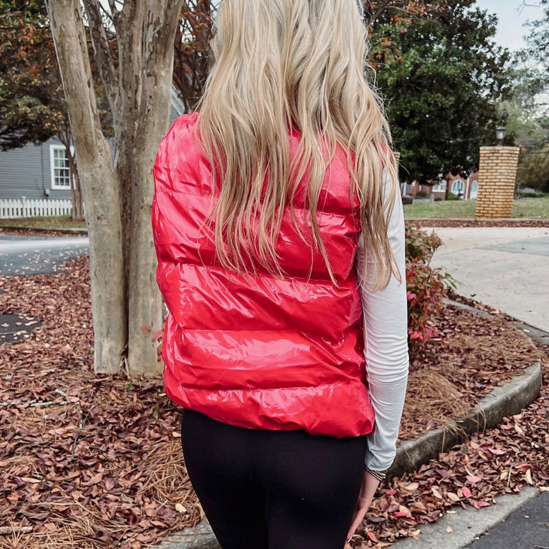 Red Puffer Vest