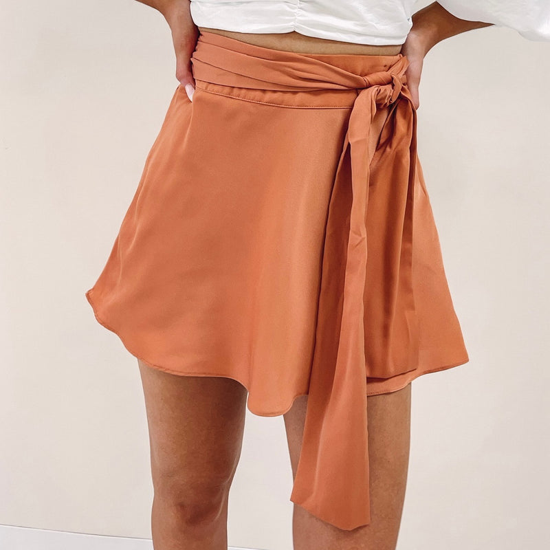 Rust Tie Skirt