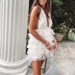 Elena Tulle Dress - White