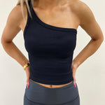 One Shoulder Seamless Tank