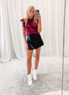 Milan Top - Burgundy