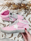 Pink Mid Top Sneakers