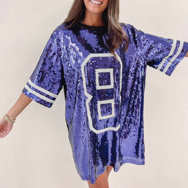 Game Day Sparkle Jersey - Purple – Indie Collection