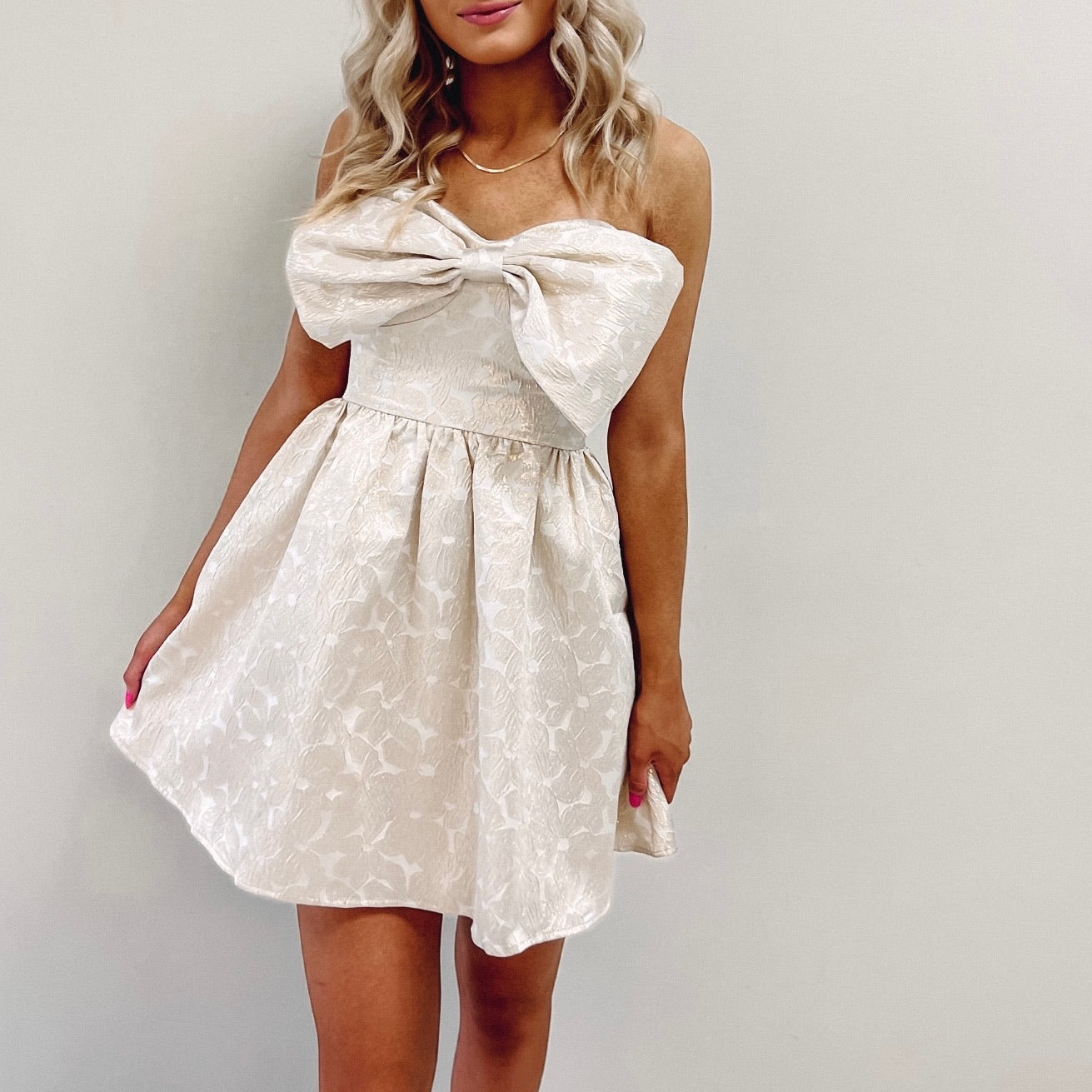 Gold Bow Dress Gold Bow Dress