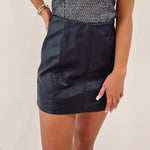Michelle Faux Leather Skirt