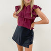 Milan Top - Burgundy