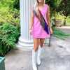 Diagonal Metallic Fringe Dress - Queen of Sparkles