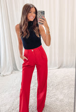 Red Tailored Pants