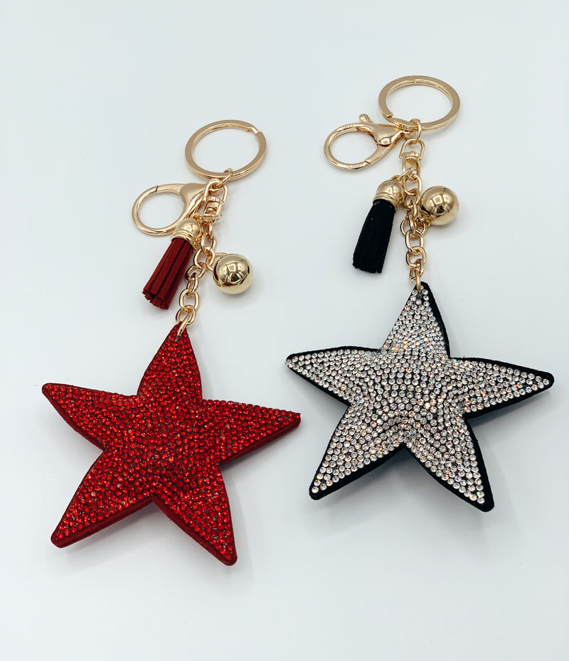 Crystal Star Keychain