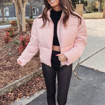 Light Pink Puffer Jacket