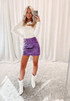 Purple Croc Skirt