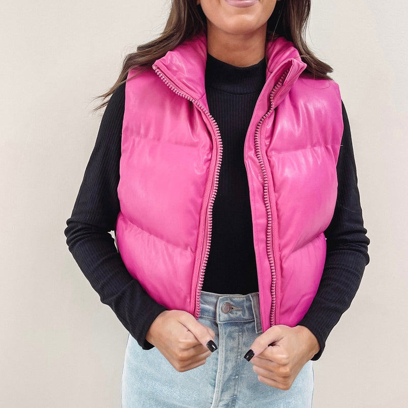 Pink Puffer Vest