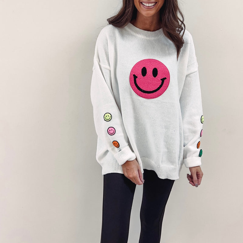 Happy Patch Sweater