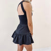 Ruffled Skort - Black