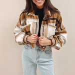 Cropped Mustard Flannel