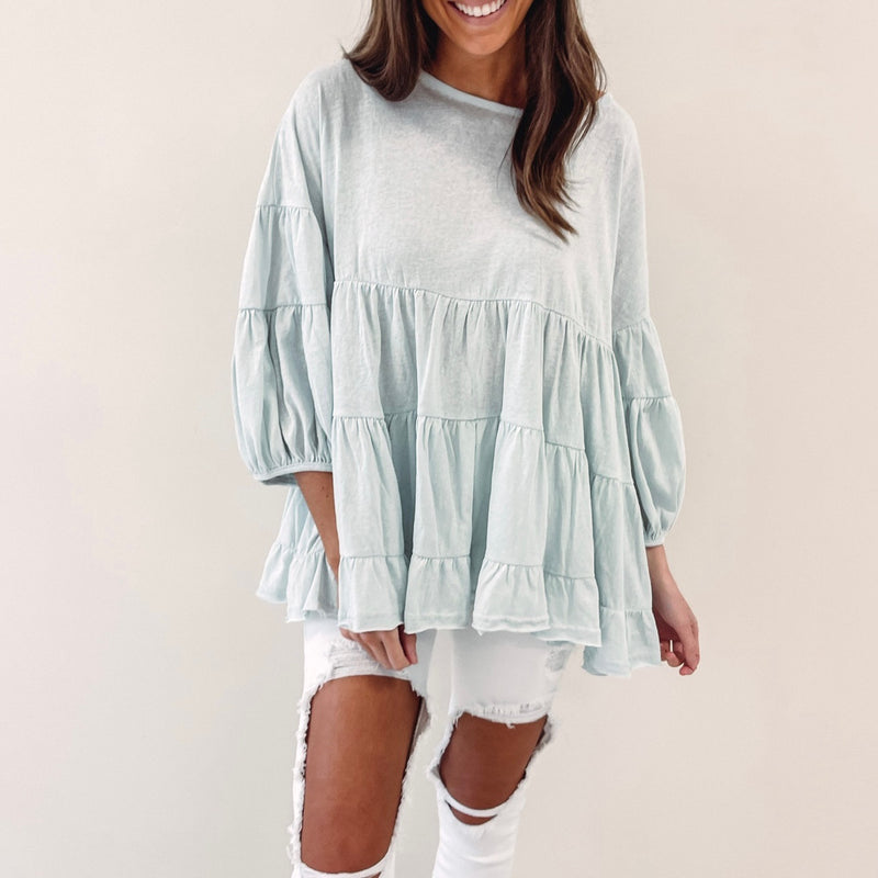 Riviera Top - Light Blue