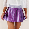 Purple Metallic Skirt
