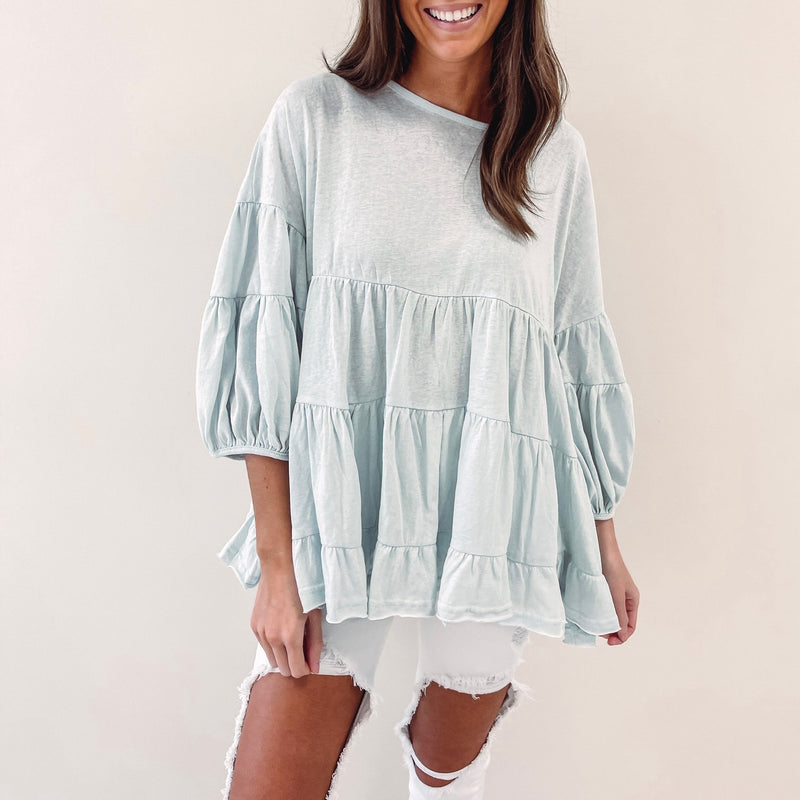 Riviera Top - Light Blue