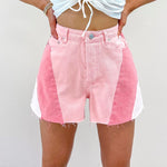 Two Toned Pink Shorts
