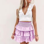 Natasha Ruffle Skirt - Lilac