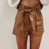Kerrie Faux Leather Shorts