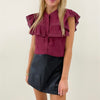 Milan Top - Burgundy