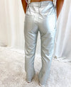 Silver Metallic Pants
